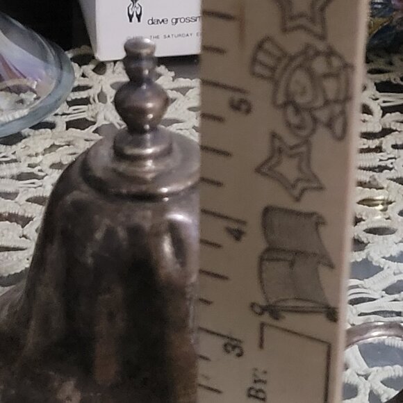 Tea kettle Mini Silver Plated Antique Interesting design Unsigned - Picture 10 of 11